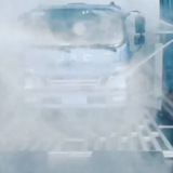 The automation of the spray water system of the yard (coal yard) spray gun